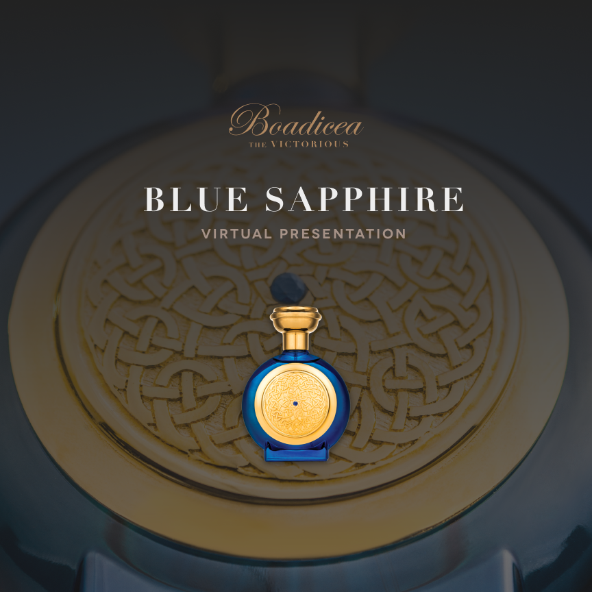 Boadicea the Victorious Blue Sapphire-Pure Perfume w/Sapphire Bottle, 3.4  oz.
