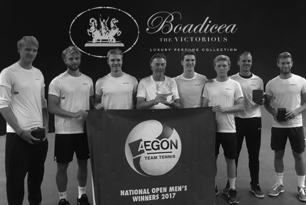 Boadicea Perfume’s Sutton Tennis Players are victorious in the Aegon National Team Tennis Championship!