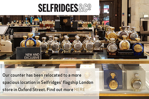 Boadicea Perfume Collection Relocated within Selfridges, London